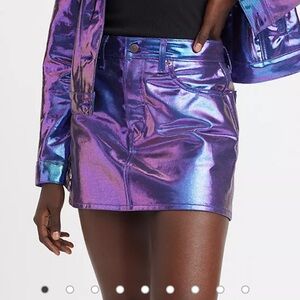 Levi’s pearlescent icon skirt